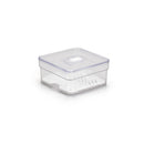 Organizador de Geladeira 1,4L Com Tampa e Grade Drenagem Multiuso Alimentos Verduras Vegetais