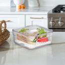 Organizador de Geladeira 1,4L Com Tampa e Grade Drenagem Multiuso Alimentos Verduras Vegetais