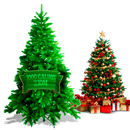 Árvore De Natal 2,10m Verde Luxo Com 1000 Galhos Para Decoração Natalina