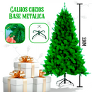 Árvore De Natal 2,10m Verde Luxo Com 1000 Galhos Para Decoração Natalina