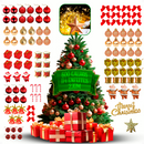 Arvore De Natal Enfeitada Pinheiro Luxo 2,10m Verde 600 Galhos Com 114 Enfeites