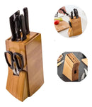 Cepo Universal Em Bambu Suporte Para Guardar Facas Tesouras