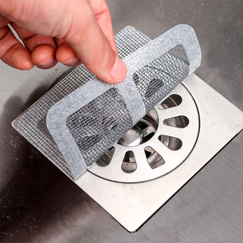 Kit 6 Filtro Adesivo Descartável para Ralo de Pia Banheiro Cozinha