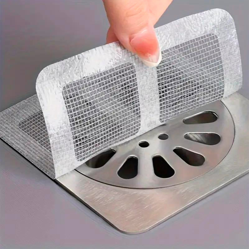 Kit 6 Filtro Adesivo Descartável para Ralo de Pia Banheiro Cozinha