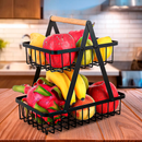 Fruteira De Mesa 2 Andares Mini Organizador De Frutas