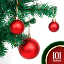 Kit 101 Bolas de Natal Decorativas para Árvore – Enfeites de Festa Clássicos e Brilhantes