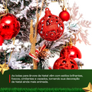 Kit 101 Bolas de Natal Decorativas para Árvore – Enfeites de Festa Clássicos e Brilhantes