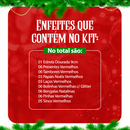 Kit 43 Enfeites Natalinos Decoração Festão Arvore de Natal Guirlanda Premium