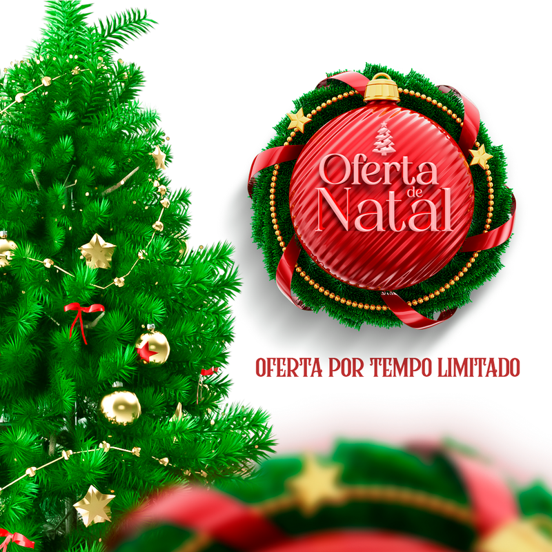 Kit 43 Enfeites Natalinos Decoração Festão Arvore de Natal Guirlanda Premium