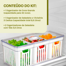 Kit 4 Organizadores de Geladeira Clear Freash