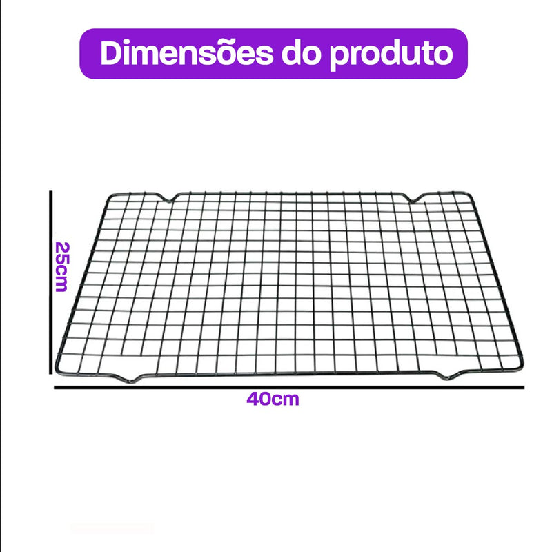 Kit 2 Grades De Resfriar Alimentos Bolo Doce Biscoito Antiaderente