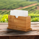 Porta Guardanapo De Bambu Organizador Decorativo Funcional