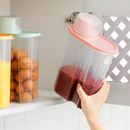 Pote Hermético Porta Sabão Em Pó Branco Com Copo Dosador