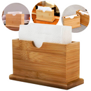 Porta Guardanapo De Bambu Organizador Decorativo Funcional