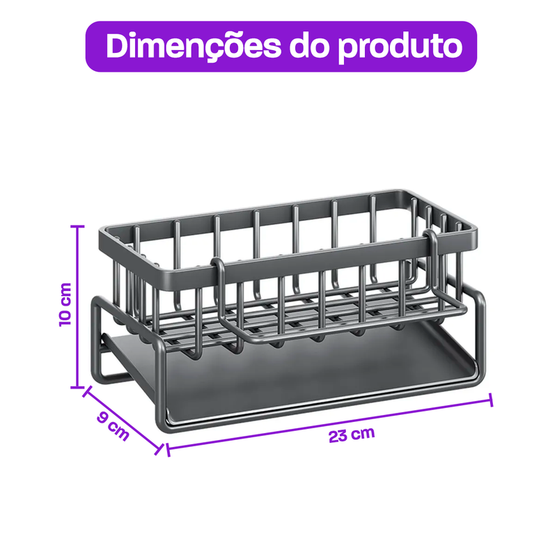 Suporte de Armazenamento Esponja Sabonete Para Cozinha Banheiro