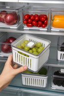 Organizador de Geladeira Clear Fresh com Cesto 2,8 Litros