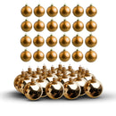 Kit 36 Bolinhas Douradas Festivas De Natal Premium Decoração Enfeites Festão Natalina