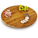 Tabua De Bambu Petisqueira Com Base Giratoria 360° Tábua de Frios Petiscos Giratória 100% Ecológica