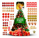 Arvore De Natal Enfeitada Pinheiro Luxo 1,80m Verde 450 Galhos Com 114 Enfeites