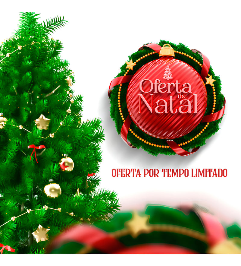 Arvore De Natal Enfeitada Pinheiro Luxo 1,80m Verde 450 Galhos Com 114 Enfeites
