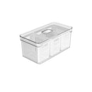 Organizador Com Cesto Triplo Clear Fresh Branco 6,8 Litros