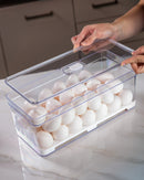 Organizador Porta Ovos Grande Capacidade 42 Ovos Clear Fresh